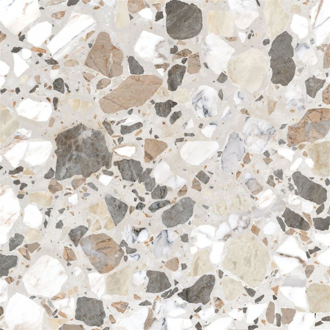 Керамогранит VITRA BETON/TERRAZZO-X R9 Ректификат Декор Лаппато 60x60 K949791LPR01VTE0