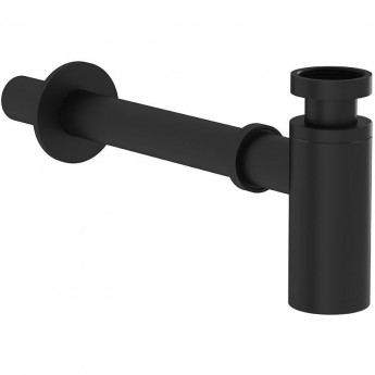 Сифон для раковины металлический VITRA, матовый черный