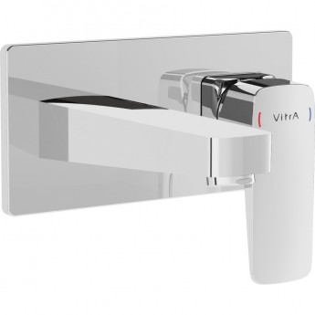 Встроенный смеситель для раковины VITRA ROOT SQUARE настенный, хром